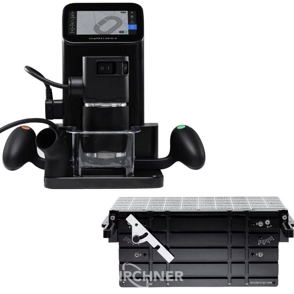 Hand-guided CNC milling machine + workstation